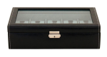 WATCH BOXES Friedrich|23 Ref. 20084-2 FOR 10 WATCHES BLACK / BLUE